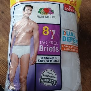 Fruit of the Loom Tag Free Briefs 8pk M 32"-34"